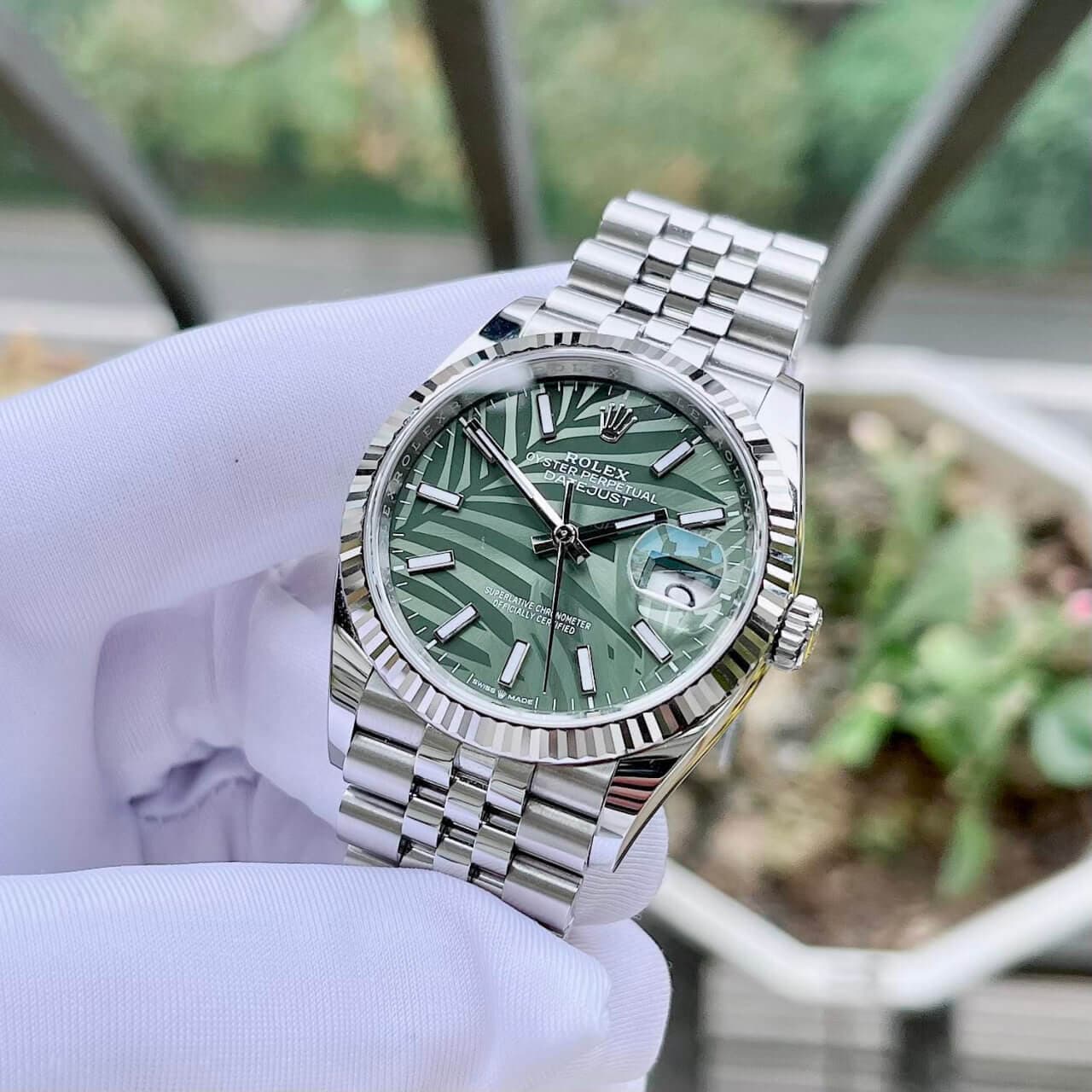 ĐỒNG HỒ ROLEX DATEJUST 126234 PALM GREEN LIKE NEW